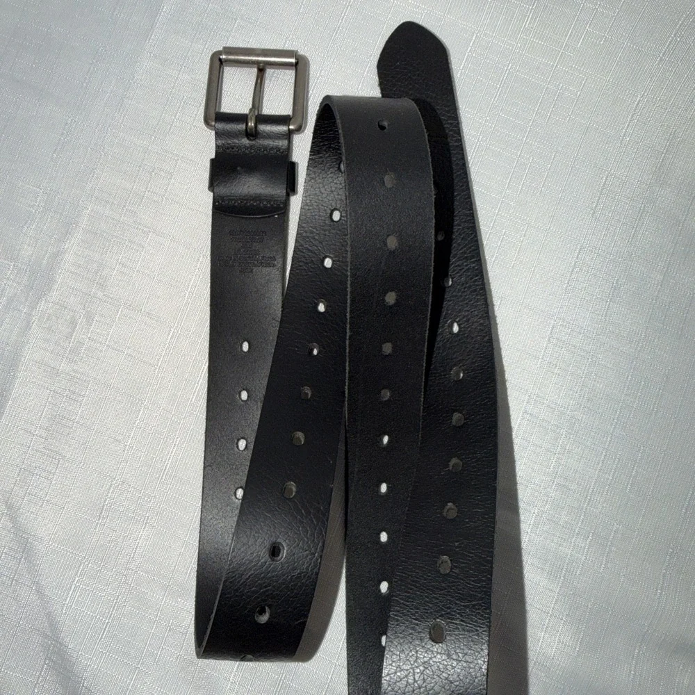 Dickies Dark Brown Leather Men's Belt 54 Inches NEW Workwear